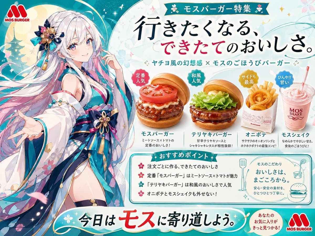 Anime MOS Burger Promo Poster preview image 1