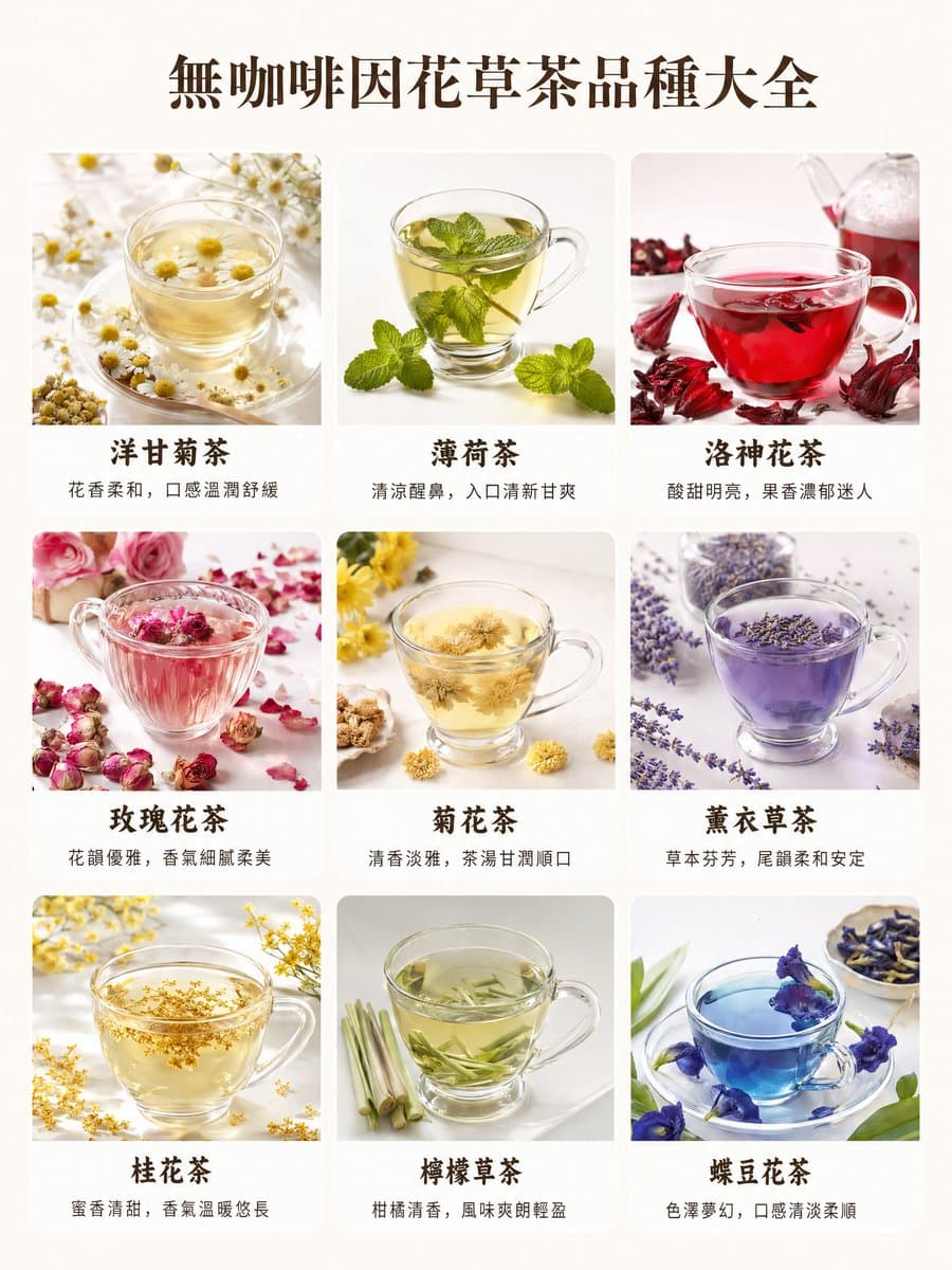 Caffeine-Free Herbal Tea Chart preview image 1