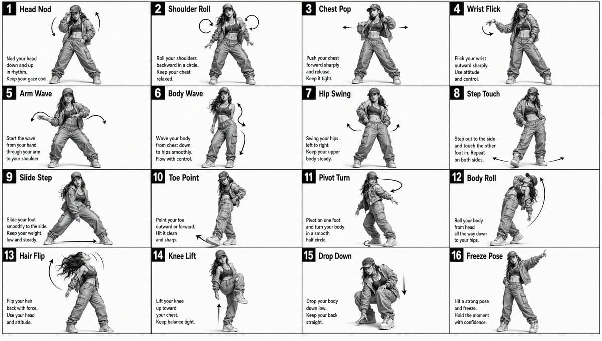 Dance Movement Reference Sheet preview image 1