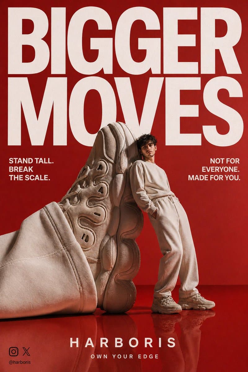 High-End Streetwear Campaign Poster preview image 1