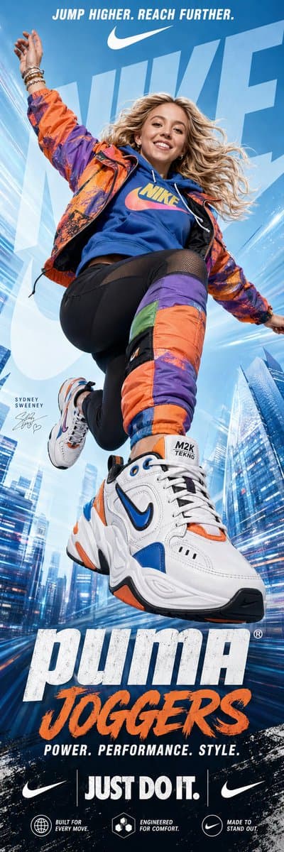 Nike advertising poster prompt preview image 1