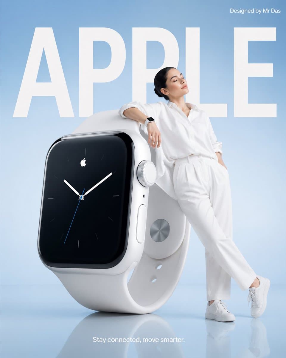 Minimalist Smartwatch Commercial Ad preview image 1