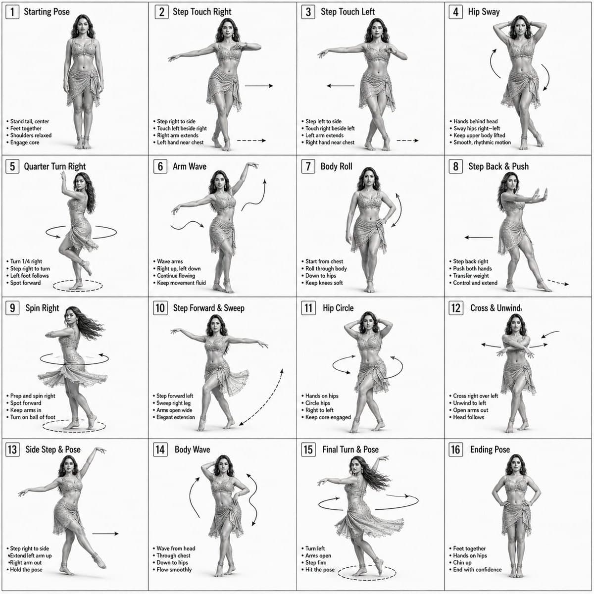 Dance Choreography Instruction Sheet preview image 1