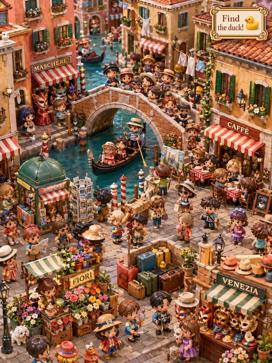 Hidden Duck in Miniature Venice preview image 1