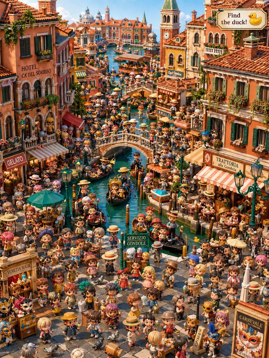 Hidden Duck in Chibi Venice preview image 1