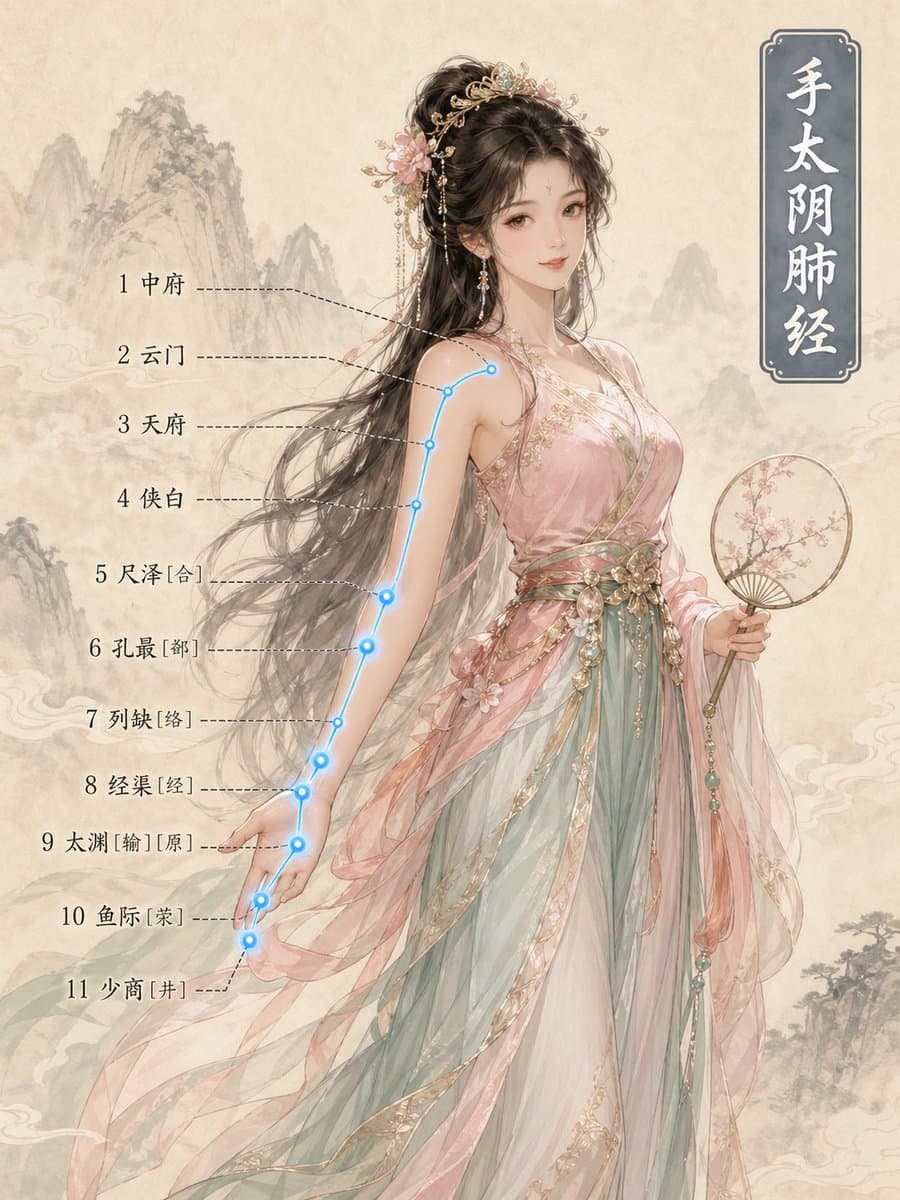 Chinese Medicine Meridian Infographic preview image 3