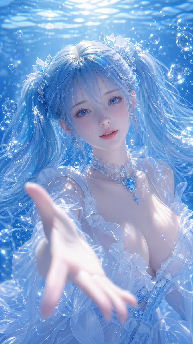 Underwater Fantasy CG Illustration preview image 2