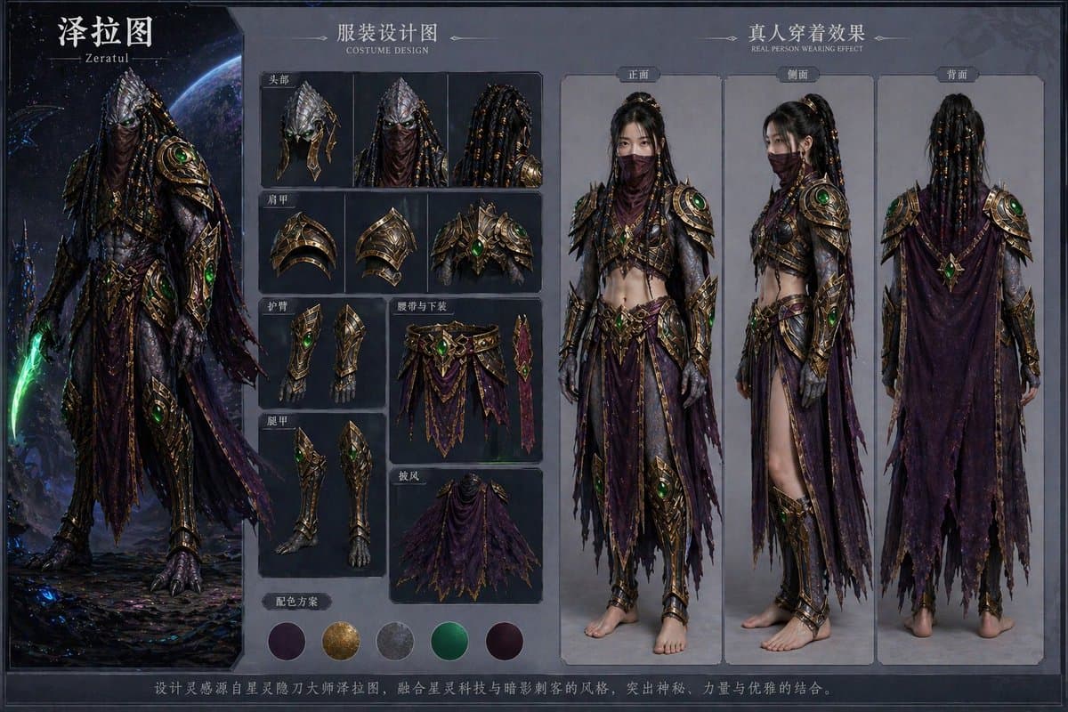 Character Costume Design Transfer preview image 1