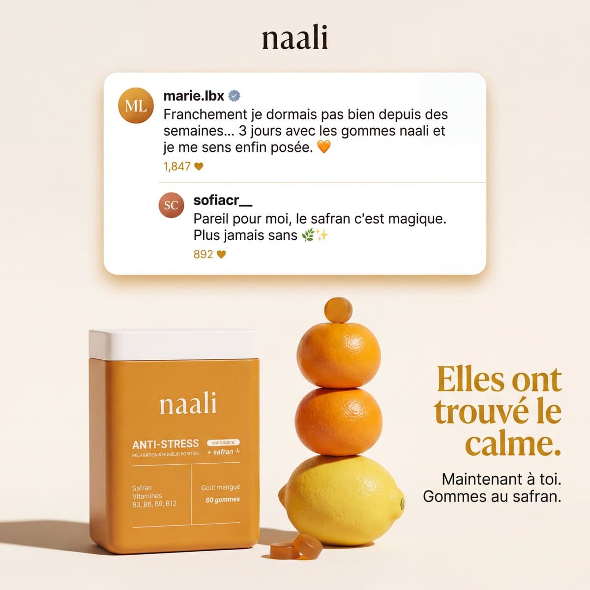 French Saffron Gummies Ad preview image 1