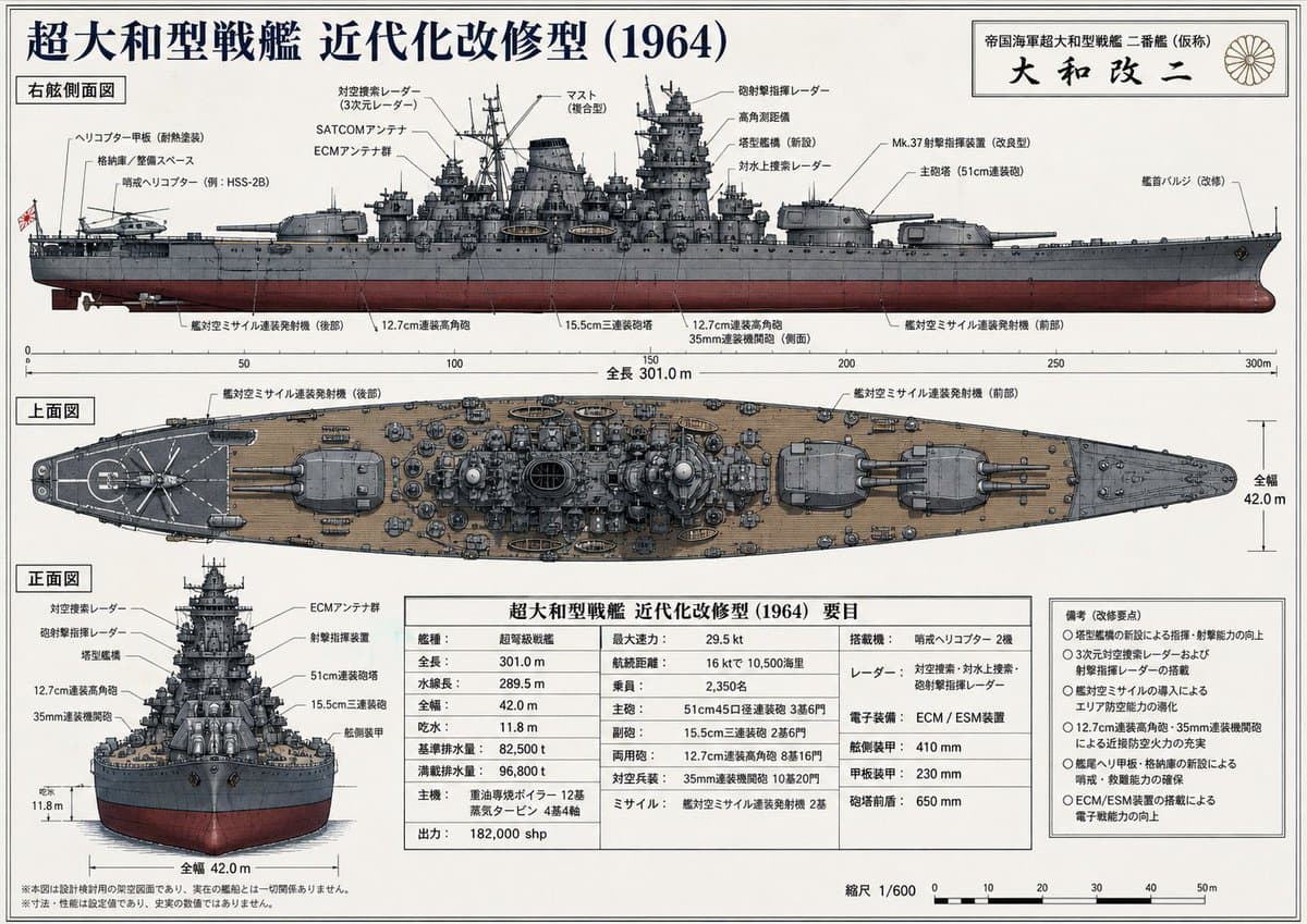 Japanese Battleship Modernization Blueprint preview image 1