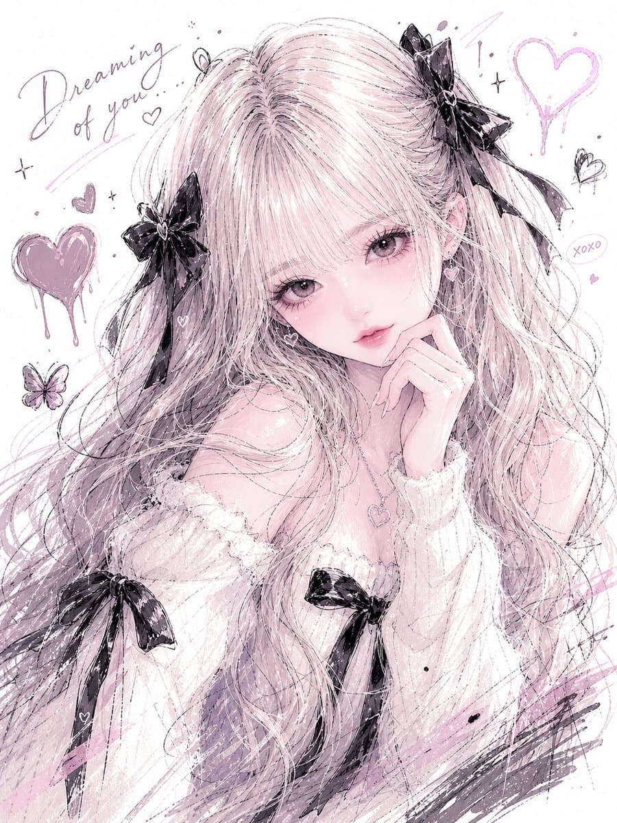 Manga Sketch Doodle Portrait preview image 2