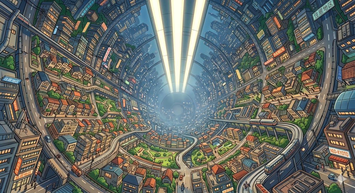 Enclosed O'Neill Cylinder City preview image 1