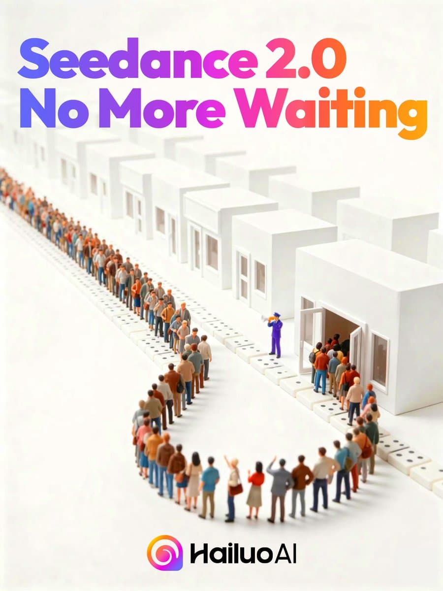 Seedance 2.0 Waiting Line Poster preview image 1