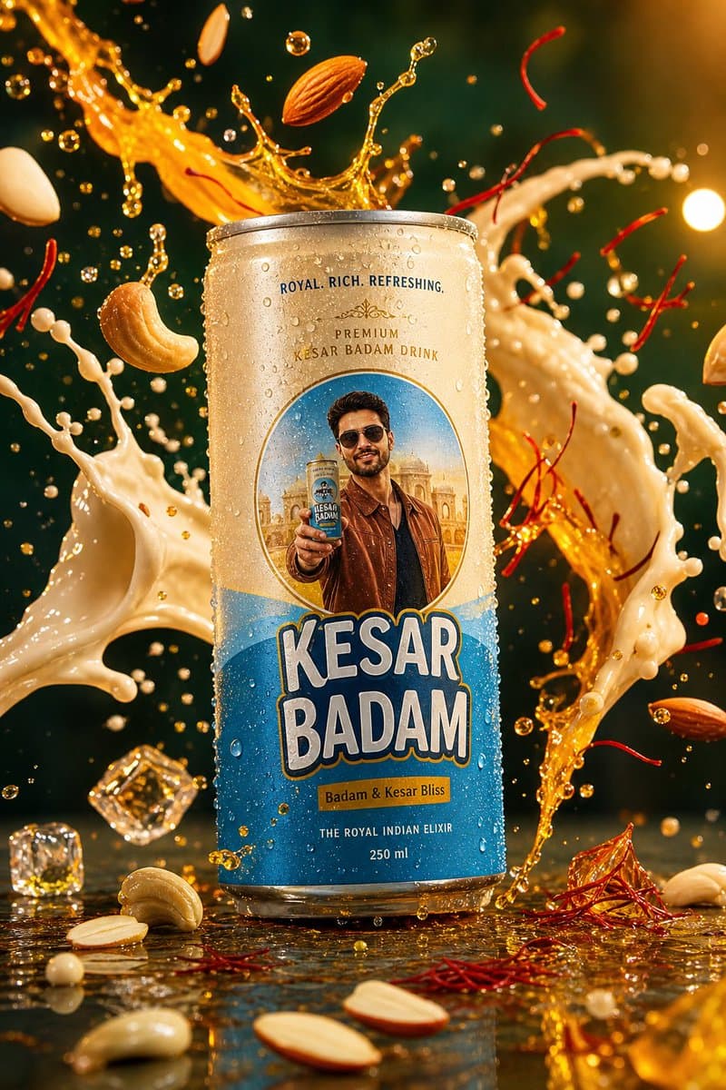 Kesar Badam Beverage Photography preview image 1