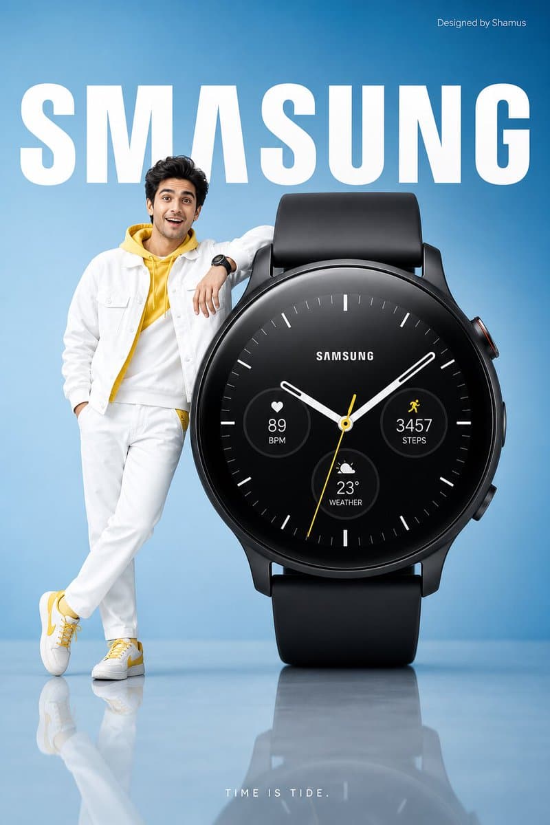 Minimalist Smartwatch Commercial Ad preview image 1