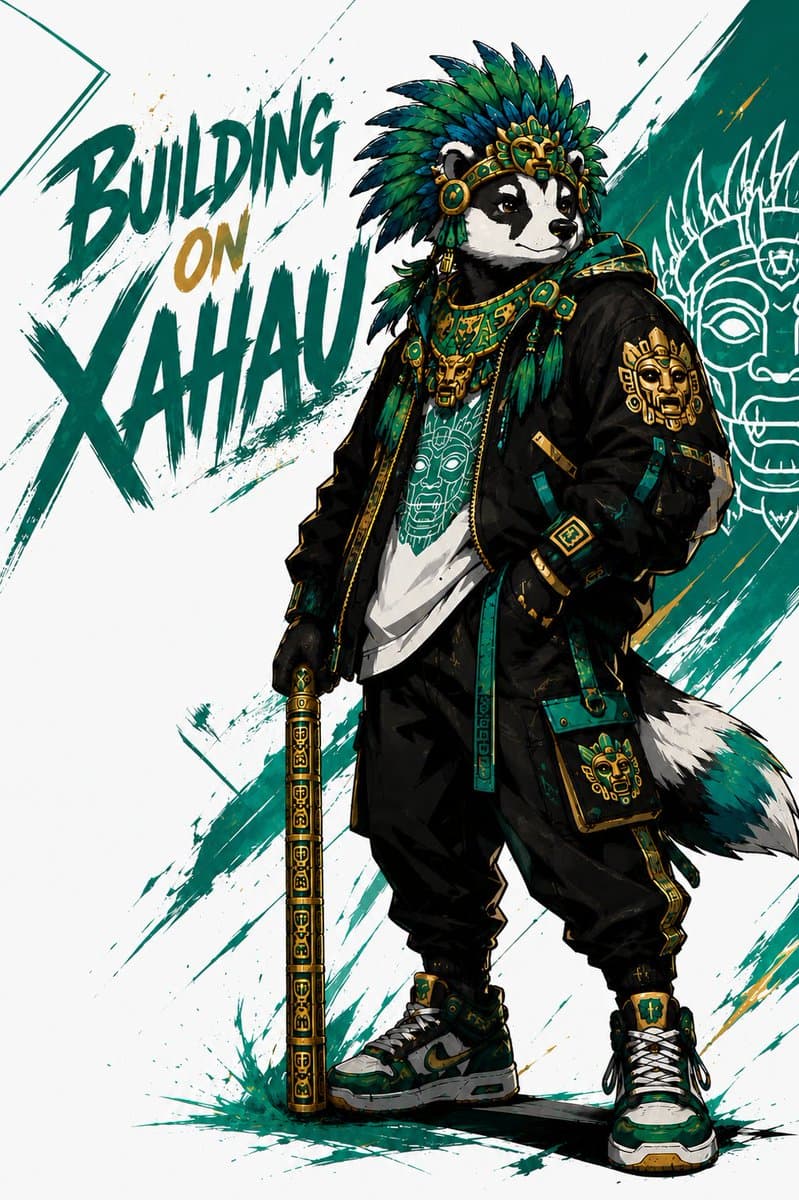 Xahau Panda Streetwear Poster preview image 1