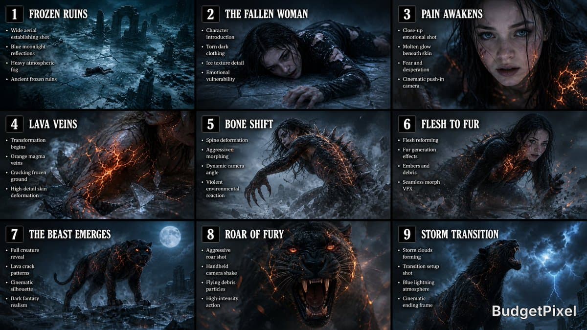 Dark Fantasy Storyboard Infographic preview image 1