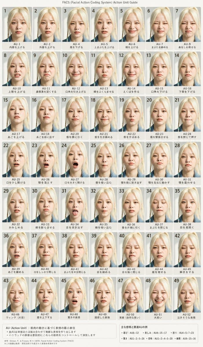 FACS Facial Expression Chart preview image 1