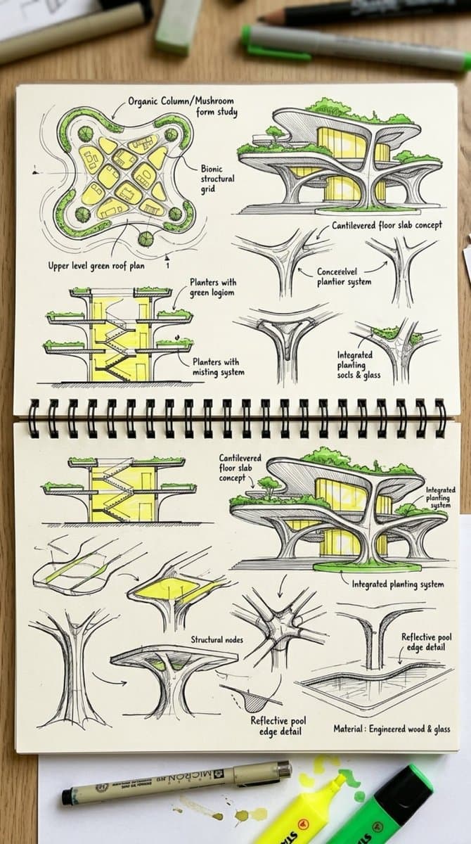 Arboreal Architecture Presentation Board preview image 2
