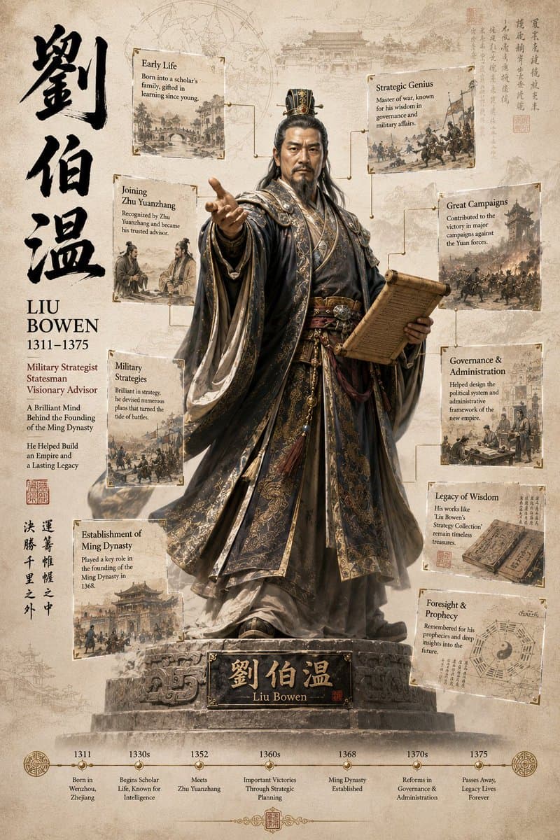 3D Historical Biography Poster Template preview image 4