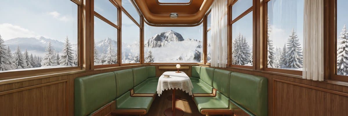 Vintage Alpine Train Lounge preview image 1