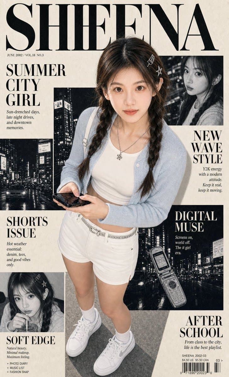Y2K City Girl Magazine Cover preview image 1
