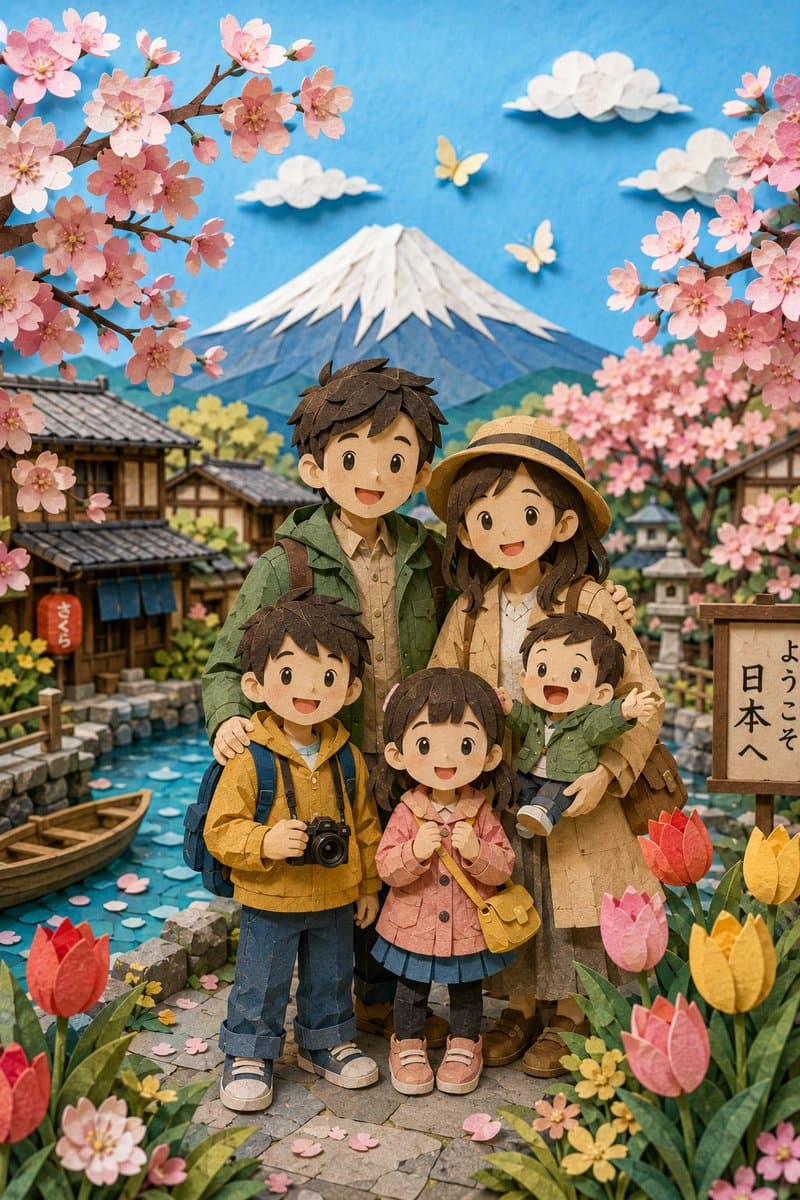 3D Paper-Cut Family Portrait preview image 1