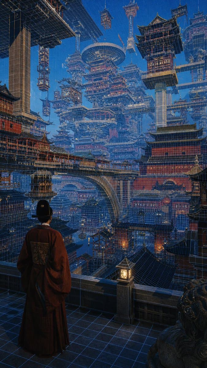 Cyber Imperial Floating Palace City preview image 1