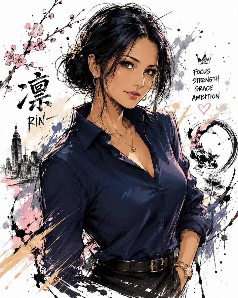 Japanese Ink Illustration Style preview image 1