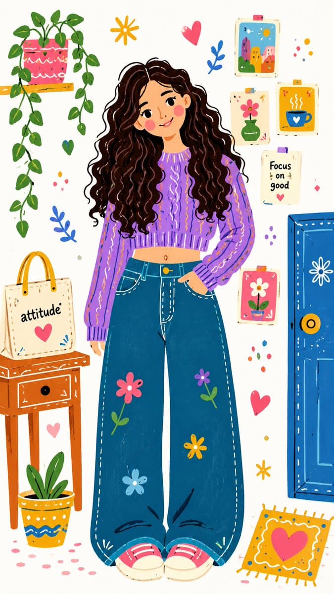Decorative Folk Illustration Style preview image 2