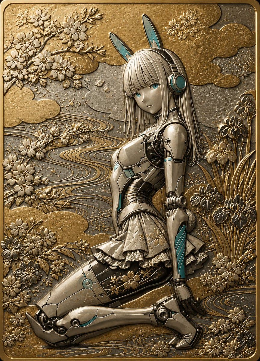 Embossed Luxury Card Relief Prompt preview image 3