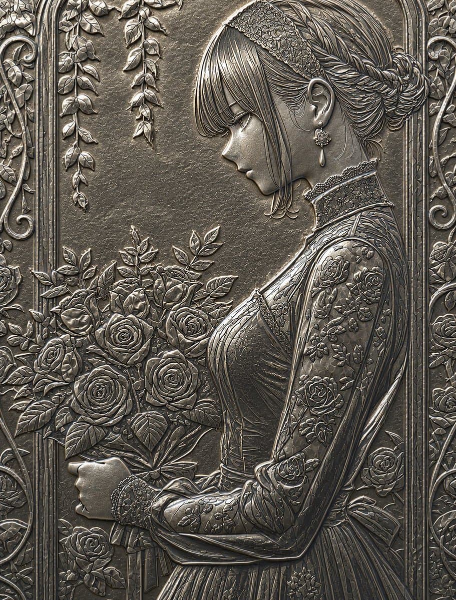 Embossed Luxury Card Relief Prompt preview image 4