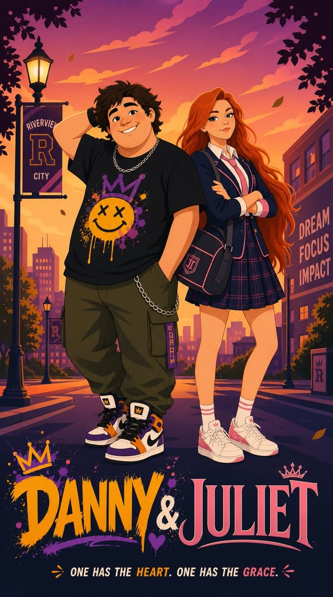 Anime Duo School Poster preview image 3