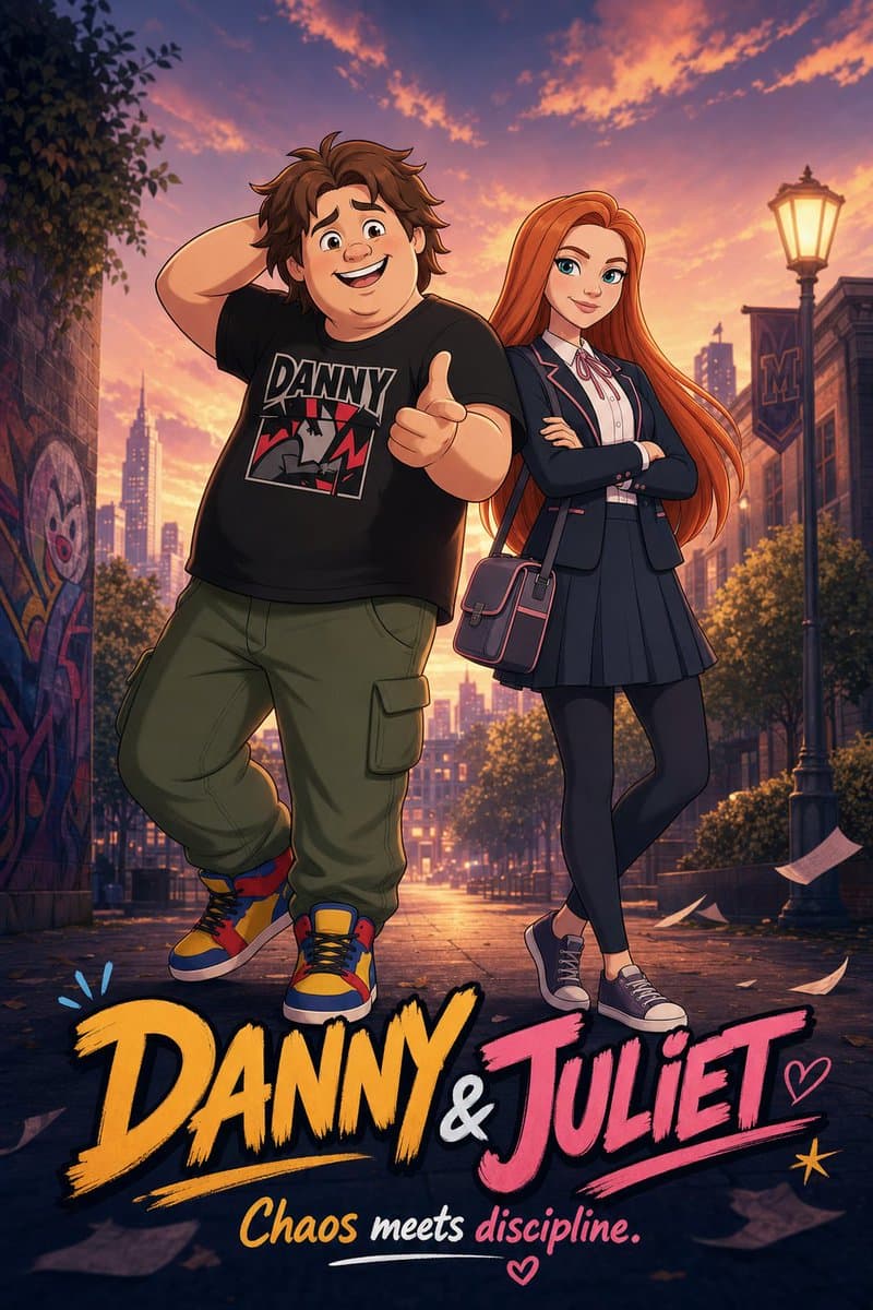 Anime Duo School Poster preview image 4