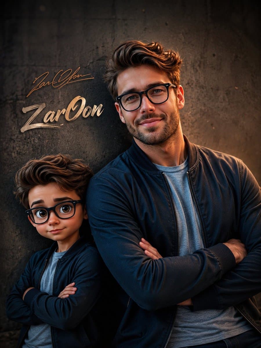 Cinematic Boy and Miniature Version preview image 1