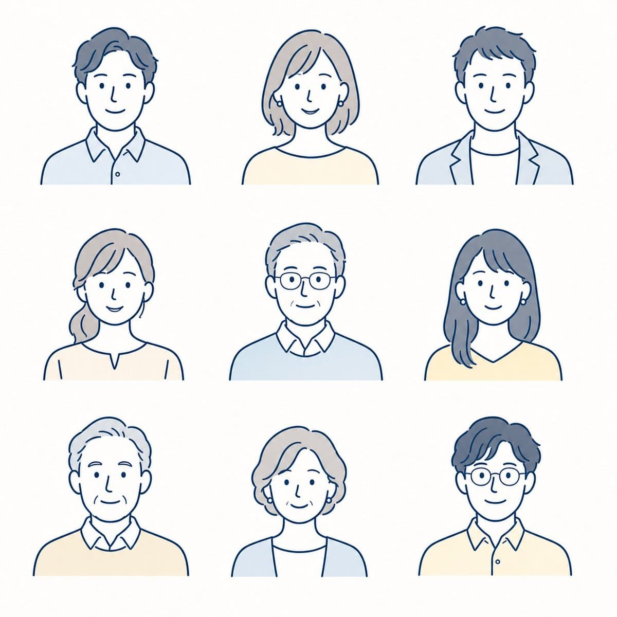 Minimalist Corporate Portrait Sprite Sheet preview image 1