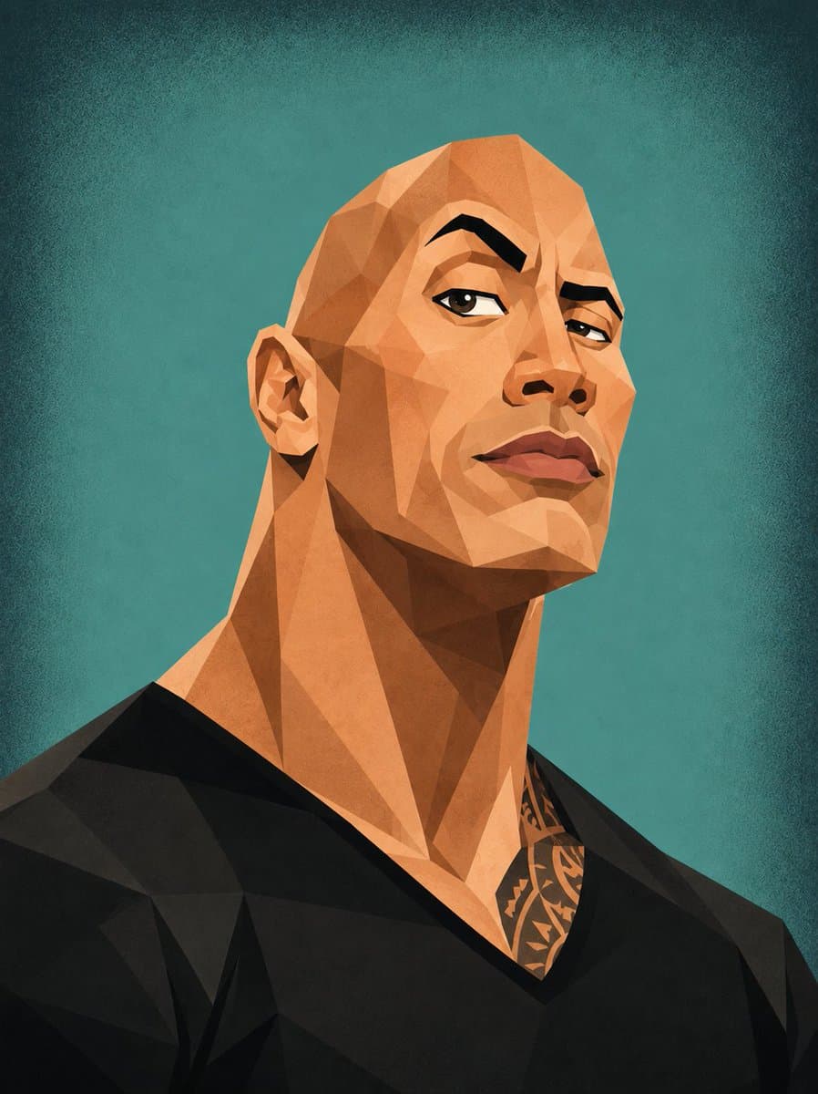 Low-Poly Geometric Celebrity Caricatures preview image 1