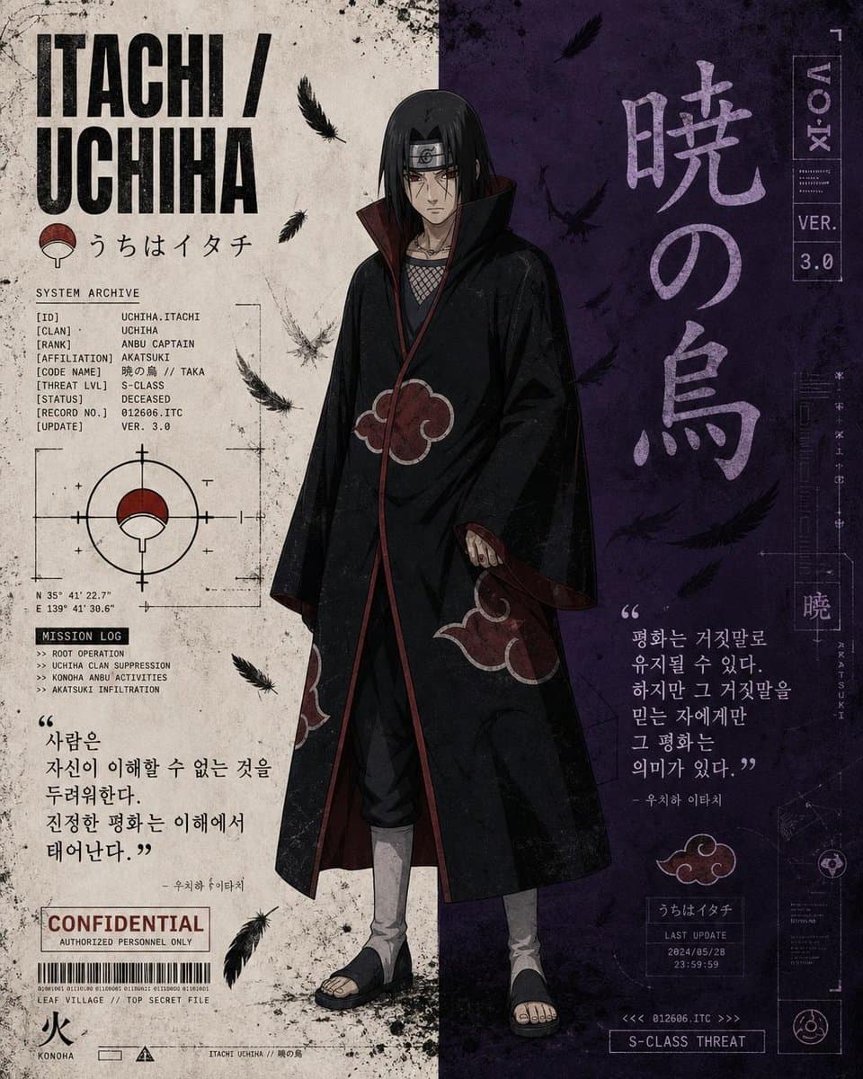 Anime Character Editorial Poster Prompt preview image 2