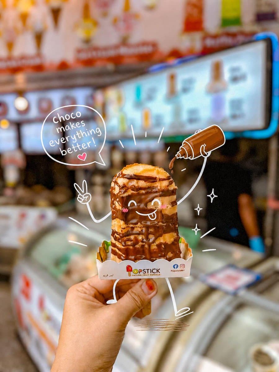 Kawaii Dessert Food Photography with Doodles preview image 4