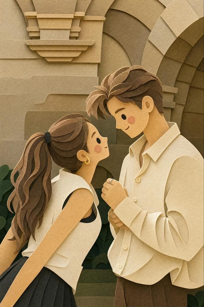Layered Paper-Cut Style Illustration preview image 1