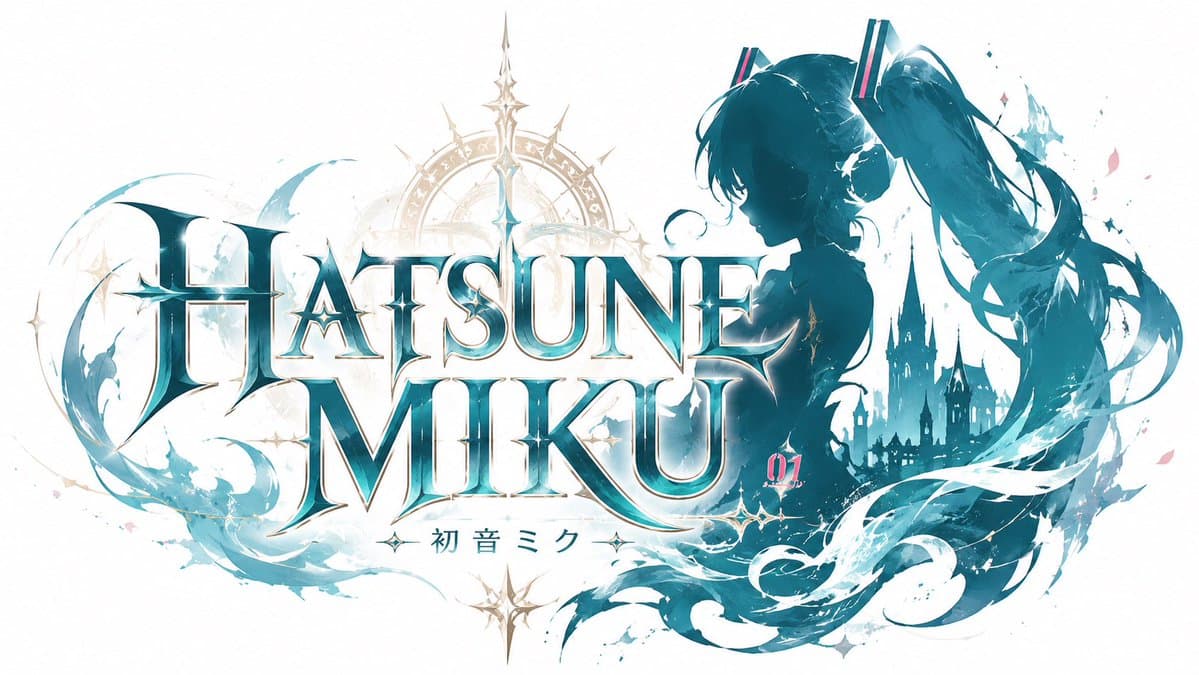 JRPG Hatsune Miku Fantasy Logo preview image 1