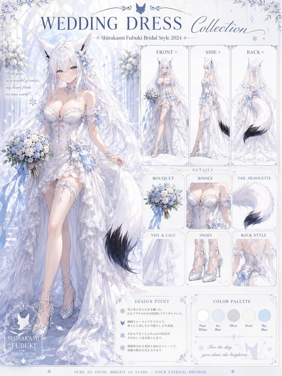 Shirakami Fubuki Bridal Sheet preview image 1