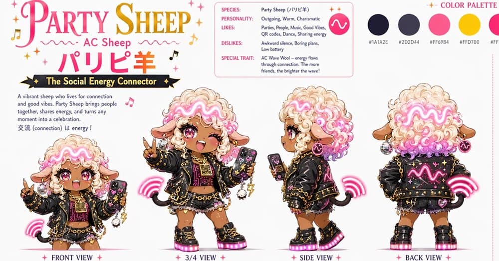 Party Sheep Character Sheet preview image 1
