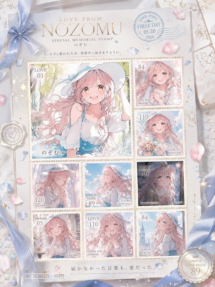 Anime Love Stamp Sheet preview image 3