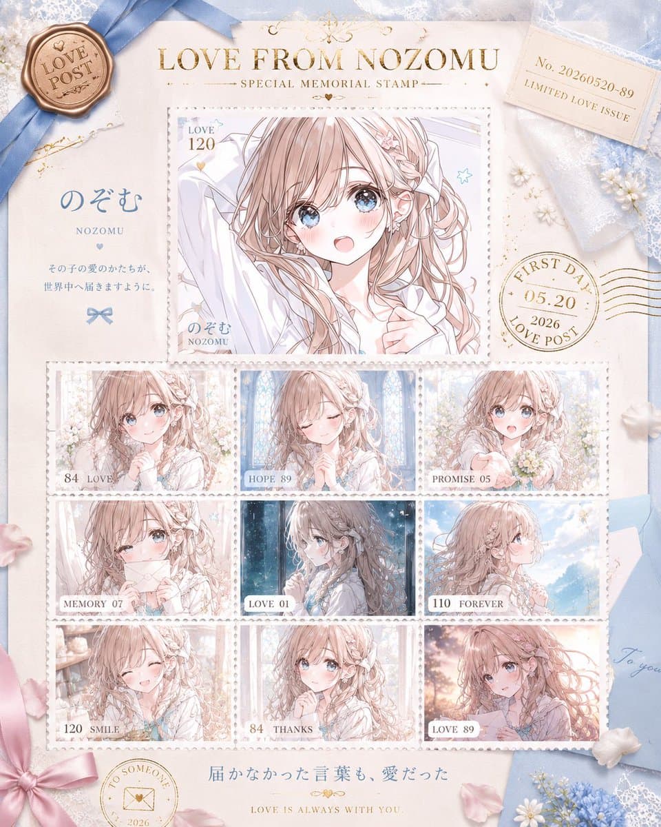 Anime Love Stamp Sheet preview image 4