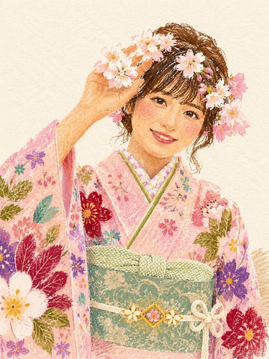 Oil Pastel Fashion Illustration Style preview image 2