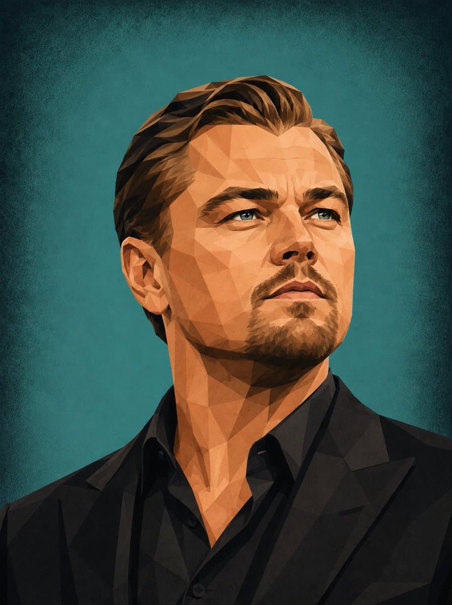 Low-Poly Geometric Celebrity Portraits preview image 1