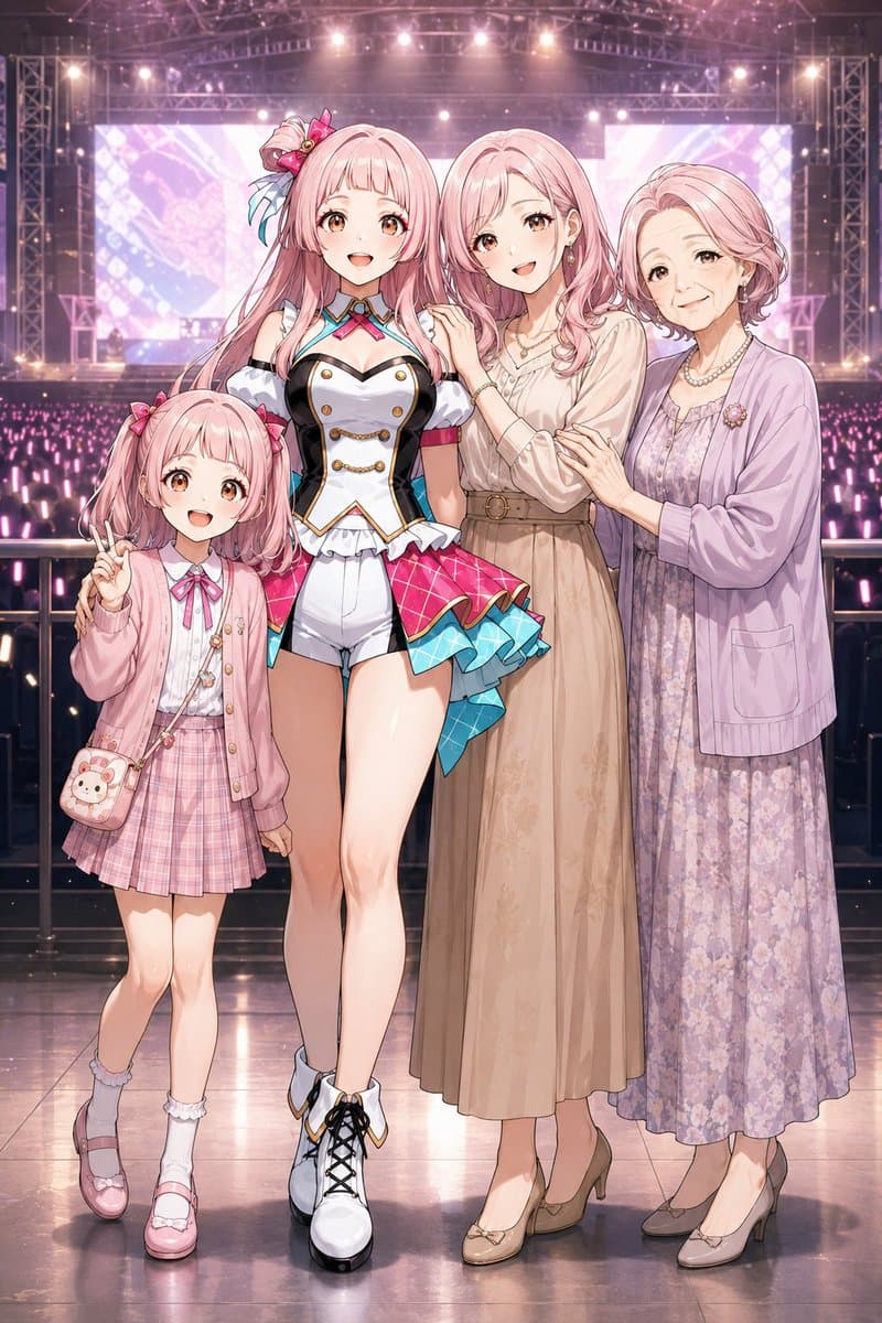 Four-Generation Family Portrait Prompt preview image 4