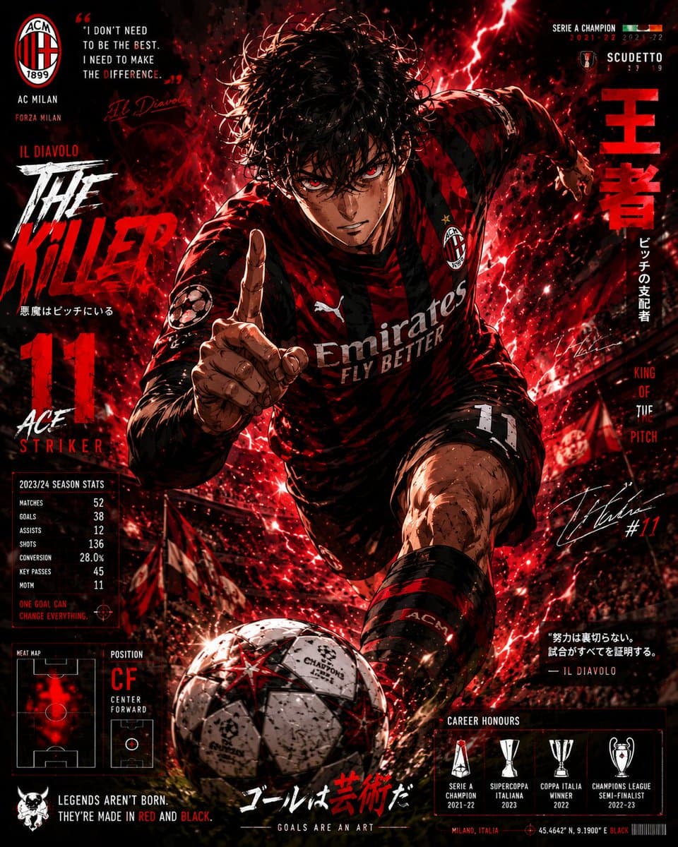 Anime Football Champion Collector Poster preview image 2