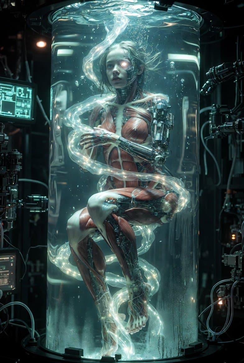 Cybernetic Woman in Cryo Tank preview image 4